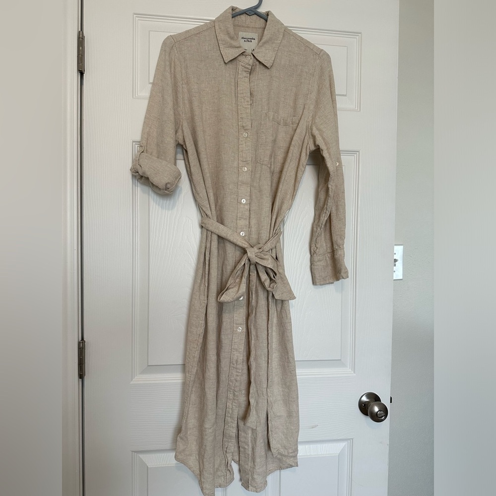 A&F linen blend dress
